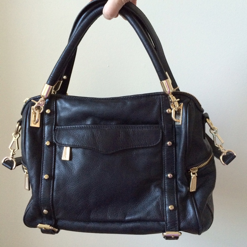 Rebecca Minkoff cupid satchel black leather bag